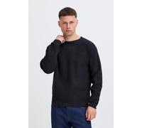 Strickpullover BLEND "BHDante", Herren, Gr. S, schwarz, Grobstrick, 85% Polyester, 15% Polyamid, Strukturmuster, Basic, normal normal, Rundhals, Raglanärmel, Pullover Strickpullover, Klassischer Grobs