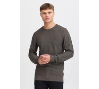 Strickpullover BLEND "BHGoar", Herren, Gr. 3XL, charcoal mix, Feinstrick, 100% Baumwolle, unifarben, Basic, regular fit normal, Rundhals, eingesetzt, Pullover Strickpullover, Stilvoller Strickpullover