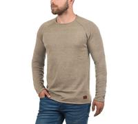 Blend John Herren Strickpullover Feinstrick Pullover Mit Rundhals Und Melierung Aus 100% Baumwolle, Größe:XXL, Farbe:Beige Brown (71509)