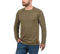 Strickpullover BLEND "BHJohn", Herren, Gr. XXL, mocca braun, Feinstrick, 100% Baumwolle, unifarben, regular fit, Rundhals, Raglanärmel, Pullover Strickpullover, Strickpullover mit aufgerollten Säumen