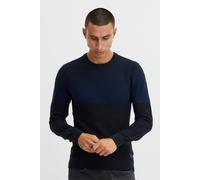 Strickpullover BLEND "BHNapinoa", Herren, Gr. XL, blau (marineblaus), Feinstrick, 100% Baumwolle, gestreift, regular fit normal, Rundhals, eingesetzt, Pullover Strickpullover, Stilvoller Feinstrick-Pu
