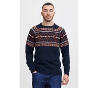 Strickpullover BLEND "BHNilas", Herren, Gr. XXL, blau (marineblaus), Grobstrick, 100% Polyacryl, regular fit, Pullover Strickpullover, Weihnachtlicher Grobstrickpullover (24396524-XXL) marineblaus