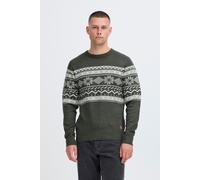 Strickpullover BLEND "BHNohr", Herren, Gr. XXL, charcoal mix, Grobstrick, 100% Polyacryl, normal normal, Rundhals, Pullover Strickpullover, Klassischer Norweger Grobstrickpullover (45333047-XXL) charc