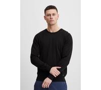 Strickpullover BLEND "BHNolen", Herren, Gr. M, schwarz, Feinstrick, 100% Baumwolle, unifarben, regular fit normal, Rundhals, eng, Pullover Strickpullover, Stilvoller Feinstrick-Pullover mit Rundhalsau