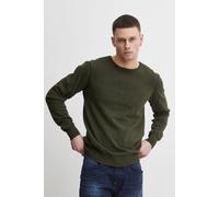Strickpullover BLEND "BHNolen", Herren, Gr. S, deep depths, Feinstrick, 100% Baumwolle, unifarben, regular fit normal, Rundhals, eng, Pullover Strickpullover, Stilvoller Feinstrick-Pullover mit Rundha
