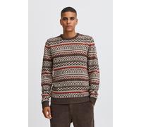 Strickpullover BLEND "BHPullover", Damen, Gr. 3XL, turkish coffee, Grobstrick, 100% Polyacryl, gestreift, Basic, regular fit normal, Rundhals, Pullover Strickpullover, Gemütlicher Grobstrickpullover (