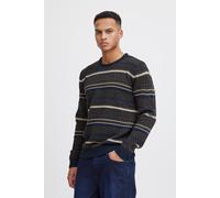 Strickpullover BLEND "BHPullover", Damen, Gr. L, marineblaus, Grobstrick, 100% Polyacryl, gestreift, Basic, regular fit normal, Rundhals, Pullover Strickpullover, Gemütlicher Grobstrickpullover (18060