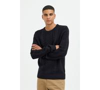 Strickpullover BLEND "BHPullover", Herren, Gr. XL, schwarz, Grobstrick, 80% Polyacryl, 20% Baumwolle, Basic, regular fit normal, Rundhals, Pullover Strickpullover, Klassischer Grobstrickpullover (6854