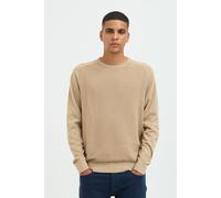 Strickpullover BLEND "BHPullover", Herren, Gr. XXL, cornstalk, Feinstrick, 100% Polyester, slim fit normal, Rundhals, Pullover Strickpullover, Stilvoller Strickpullover (49732569-XXL) cornstalk