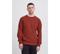 Strickpullover BLEND "BHPullover", Herren, Gr. L, burnt henna, Grobstrick, 85% Polyester, 15% Polyamid, slim fit normal, Rundhals, Pullover Strickpullover, Klassischer Grobstrickpullover (51293519-L)