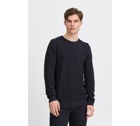 Strickpullover BLEND "BHPullover", Herren, Gr. S, schwarz, Web, 100% Baumwolle, unifarben, Basic, regular fit normal, Rundhals, eng, Pullover, Stilvoller Strickpullover (31959439-S) schwarz