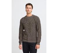 Strickpullover BLEND "BHPullover", Herren, Gr. XL, schwarz, Web, 100% Baumwolle, meliert, slim fit normal, Rundhals, Pullover Strickpullover, Klassischer Grobstrickpullover (29368863-XL) schwarz
