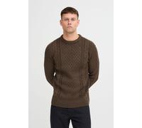 Strickpullover BLEND "BHPullover", Herren, Gr. XL, turkish coffee, 80% Polyacryl, 20% Baumwolle, unifarben, regular fit, Rundhals, eng, Pullover Strickpullover, Klassischer Grobstrickpullover mit Rund