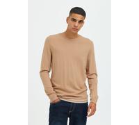 Strickpullover BLEND "BHPullover", Herren, Gr. XXL, cornstalk, Feinstrick, 50% Viskose, 28% Polyester, 22% Nylon, meliert, Basic, regular fit normal, Rundhals, eingesetzt, Pullover Strickpullover, Sti