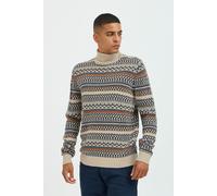 Strickpullover BLEND "BHPullover", Herren, Gr. XXL, peyote, 100% Polyacryl, gemustert, Basic, regular fit normal, ohne Ausschnitt, eingesetzt, Pullover Strickpullover, Klassischer Grobstrickpullover (