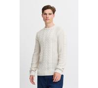Strickpullover BLEND "BHPullover", Herren, Gr. XXL, vanilla ice, Grobstrick, 80% Polyacryl, 20% Baumwolle, Basic, regular fit normal, Rundhals, Pullover Strickpullover, Klassischer Grobstrickpullover