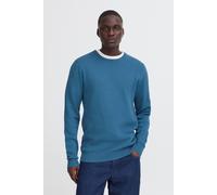 Strickpullover BLEND "BHRedhill", Damen, Gr. 3XL, blau (ensign blau), Feinstrick, 100% Baumwolle, Strukturmuster, Basic, regular fit normal, Rundhals, eingesetzt, Pullover Strickpullover, Stilvoller S