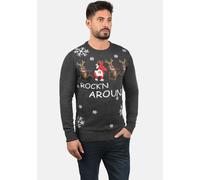 Blend BHRudolph Herren Weihnachtspullover Winter Pullover Strickpullover Weihnachtspulli mit Rundhals-Ausschnitt Regular fit, Größe:M, Farbe:Charcoal/Dance (70822)
