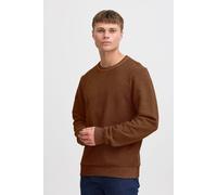 Strickfleece-Pullover BLEND "Strickpullover BHSweatshirt", Herren, Gr. M, braun (caramel café), Obermaterial: 100% Baumwolle CO., Pullover (72527103-M) caramel café
