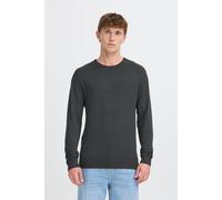 Strickpullover BLEND "BHWeba", Herren, Gr. 3XL, charcoal mix, Feinstrick, 78% Viskose, 22% Polyester, meliert, Basic, normal normal, Rundhals, Pullover Strickpullover, Stilvoller Fein-Strick Pullover 