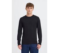 Strickpullover BLEND "BHWeba", Herren, Gr. S, schwarz, Feinstrick, 78% Viskose, 22% Polyester, meliert, Basic, normal normal, Rundhals, Pullover Strickpullover, Stilvoller Fein-Strick Pullover (140522