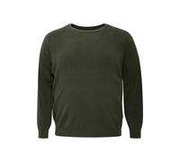 Strickpullover BLEND "BHBPullover", Damen, Gr. 6XL, forest night, 85% Polyester, 15% Polyamid, unifarben, Basic, regular fit normal, Rundhals, eingesetzt, Pullover Strickpullover, Stilvoller Strickpul
