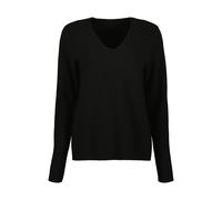 Strickpullover BLUE SEVEN "Blue Seven Pullover", Damen, Gr. 38, schwarz (9990, schwarz), 50% Viskose, 28% Polyester, 22% Polyamid, normal, V-Ausschnitt, Pullover Strickpullover (56916156-38)