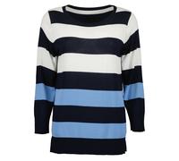 Strickpullover BLUE SEVEN "Blue Seven Pullover", Damen, Gr. 48, 5950, nachtblau, 65% Viskose, 35% Polyamid, normal, Rundhals, Pullover Strickpullover (28964818-48) 5950, nachtblau