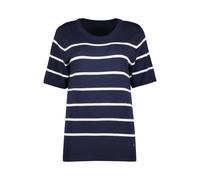 Strickpullover BLUE SEVEN "Blue Seven Pullover kurzarm", Damen, Gr. 40, 5950, nachtblau, 80% Viskose, 20% Polyamid, normal, Rundhals, Pullover Strickpullover (44619861-40) 5950, nachtblau