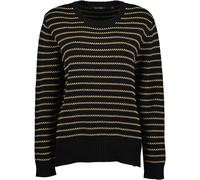 Strickpullover BLUE SEVEN "Pullover", Damen, Gr. 38, schwarz (9990, schwarz), 50% Polyacryl, 50% Baumwolle, normal, Rundhals, Pullover Strickpullover (75596830-38) 9990, schwarz