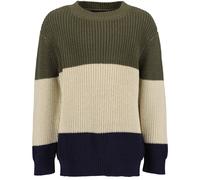 Strickpullover BLUE SEVEN "Pullover", Jungen, Gr. 122, grün (7880, oliv), 50% Polyacryl, 50% Baumwolle, normal, Rundhals, Pullover Strickpullover (55362520-122) 7880, oliv