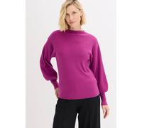 Strickpullover BONPRIX "Oversize-Pullover aus Viskose-Mix", Damen, Gr. 48/50 (XL), pink (dunkelfuchsia), Feinstrick, Obermaterial: 50% Viskose, 26% Polyamid, 24% Polyester, bequem hüftlang, hoch gesch