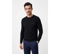 Strickpullover BOSS GREEN, Herren, Gr. 3XL, schwarz (dunkelblau402), Strick, Obermaterial: 60% Baumwolle, 40% Polyester, unifarben, regular fit normal, Rundhals, Bündchen, Pullover Strickpullover, Run