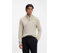 BOSS Pullover aus Schurwoll-Mix mit Troyerkragen und Logo - Style KN_Momentum-X QZ, 50547898 Hellbeige XXL