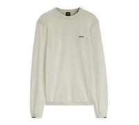Strickpullover BOSS GREEN, Herren, Gr. XXL, light beige272, Strick, Obermaterial: 100% Baumwolle, regular fit normal, Rundhals, Bündchen, Pullover Strickpullover, Rundhalsausschnitt, Regular Fit, Logo