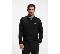 Strickpullover BOSS GREEN "KN Ever-X PL", Herren, Gr. XXL, schwarz (schwarz001), Strick, Obermaterial: 100% Baumwolle, unifarben, regular fit normal, Rundhals, Bündchen, Pullover Strickpullover, mit R