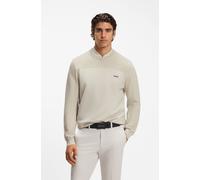 Strickpullover BOSS GREEN "KN Momentum-X CN", Herren, Gr. M, beige (light beige272), Strick, Obermaterial: 48% Polyester, 39% Schurwolle, 11% Polyamid, 2% Elasthan, regular fit normal, Rundhals, Bündc