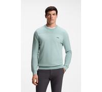 Strickpullover BOSS GREEN "KN Momentum-X CN", Herren, Gr. M, turquoise, aqua447, Strick, Obermaterial: 48% Polyester, 39% Schurwolle, 11% Polyamid, 2% Elasthan, regular fit normal, Rundhals, Bündchen,