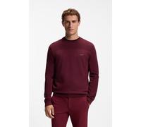 Strickpullover BOSS GREEN "KN Momentum-X CN", Herren, Gr. XXL, rot (schwarz pink654), Strick, Obermaterial: 48% Polyester, 39% Schurwolle, 11% Polyamid, 2% Elasthan, regular fit normal, Rundhals, Bünd