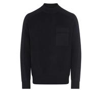 Strickpullover BOSS ORANGE "Andern", Herren, Gr. L, dunkelblau404, Strick, Obermaterial: 70% Schurwolle, 30% Polyacryl, unifarben, relaxed fit normal, Rundhals, Bündchen, Pullover Strickpullover, Rund