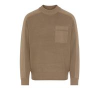 Strickpullover BOSS ORANGE "Andern", Herren, Gr. L, open grün346, Strick, Obermaterial: 70% Schurwolle, 30% Polyacryl, unifarben, relaxed fit normal, Rundhals, Bündchen, Pullover Strickpullover, Rundh