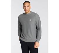 Strickpullover BOSS ORANGE "Anion Cotton Cashmere", Herren, Gr. 3XL, silber041, Strick, Obermaterial: 95% Baumwolle, 5% Kaschmir, regular fit normal, Rundhals, eingesetzt Bündchen, Pullover Strickpull