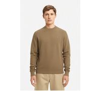 Strickpullover BOSS ORANGE "Anion Cotton Cashmere", Herren, Gr. L, open grün346, Strick, Obermaterial: 95% Baumwolle, 5% Kaschmir, regular fit normal, Rundhals, eingesetzt Bündchen, Pullover Strickpul