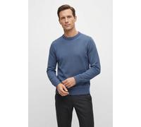 Strickpullover BOSS ORANGE "Avac", Herren, Gr. 3XL, blau (open blau495), Strick, Obermaterial: 60% Schurwolle, 40% Polyacryl, regular fit, Rundhals, Pullover Strickpullover, mit Schurwolle (37918139-X