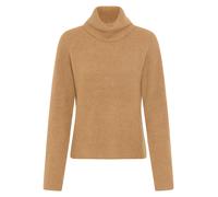 Strickpullover BOSS ORANGE "Falodina Premium Damenmode", Damen, Gr. XL (42), medium beige 260, Strick, Obermaterial: 35% Alpaka, 35% Wolle, 30% Polyamid, unifarben, normal, hoch geschlossener Ausschni