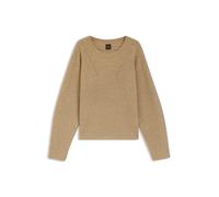 Strickpullover BOSS ORANGE "Fenne Premium Damenmode", Damen, Gr. M (38), rust, copper 222, Strick, Obermaterial: 35% Alpaka, 35% Wolle, 30% Polyamid, unifarben, normal, Rundhals, Pullover Strickpullov