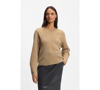 Strickpullover BOSS ORANGE "Fenne Premium Damenmode", Damen, Gr. S (36), rust, copper 222, Strick, Obermaterial: 35% Alpaka, 35% Wolle, 30% Polyamid, unifarben, normal, Rundhals, Pullover Strickpullov