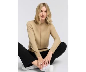 Strickpullover BOSS ORANGE "Finguine Premium Damenmode", Damen, Gr. XL (42), rust, copper 222, Feinstrick, Obermaterial: 50% Baumwolle, 50% Schurwolle, unifarben, normal, Rundhals, angesetztes Bündche