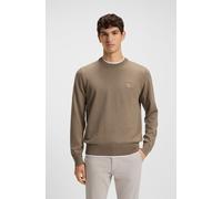 Strickpullover BOSS ORANGE "Kanovano", Herren, Gr. L, open grün346, Strick, Obermaterial: 95% Baumwolle, 5% Kaschmir, unifarben, regular fit hüftlang, Rundhals, eingesetzt Strickbündchen, Pullover Str