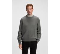 Strickpullover BOSS ORANGE "Klacier", Herren, Gr. 3XL, open grau062, Strick, Obermaterial: 40% Schurwolle, 40% Wolle, 20% Polyamid, unifarben, relaxed fit normal, Rundhals, Bündchen, Pullover Strickpu